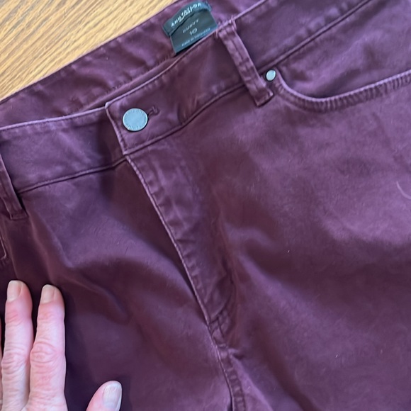 Ann Taylor Maroon straight leg pants size 10 - Picture 4 of 4